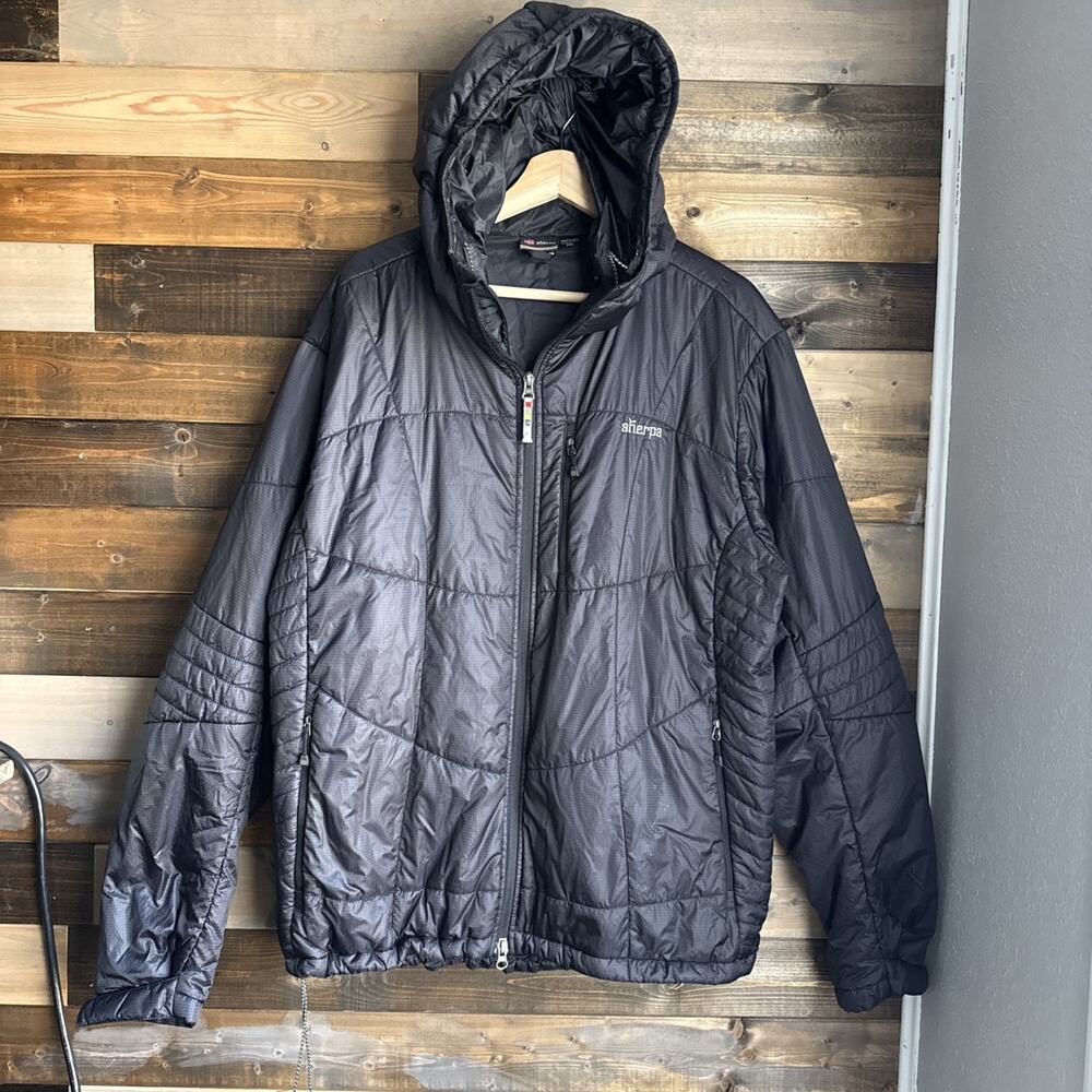 Sherpa Adventure Gear Womens XXL PrimaLoft Hooded Puffer Jacket Black Nepal Pack
